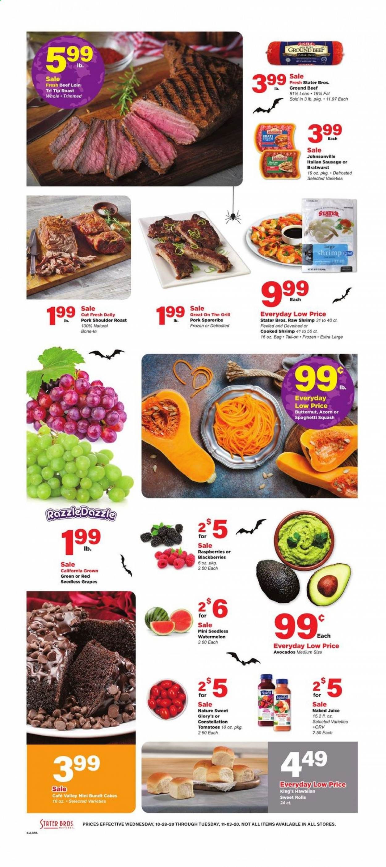 Stater Bros. Weekly Ad Flyer October 28 to November 3