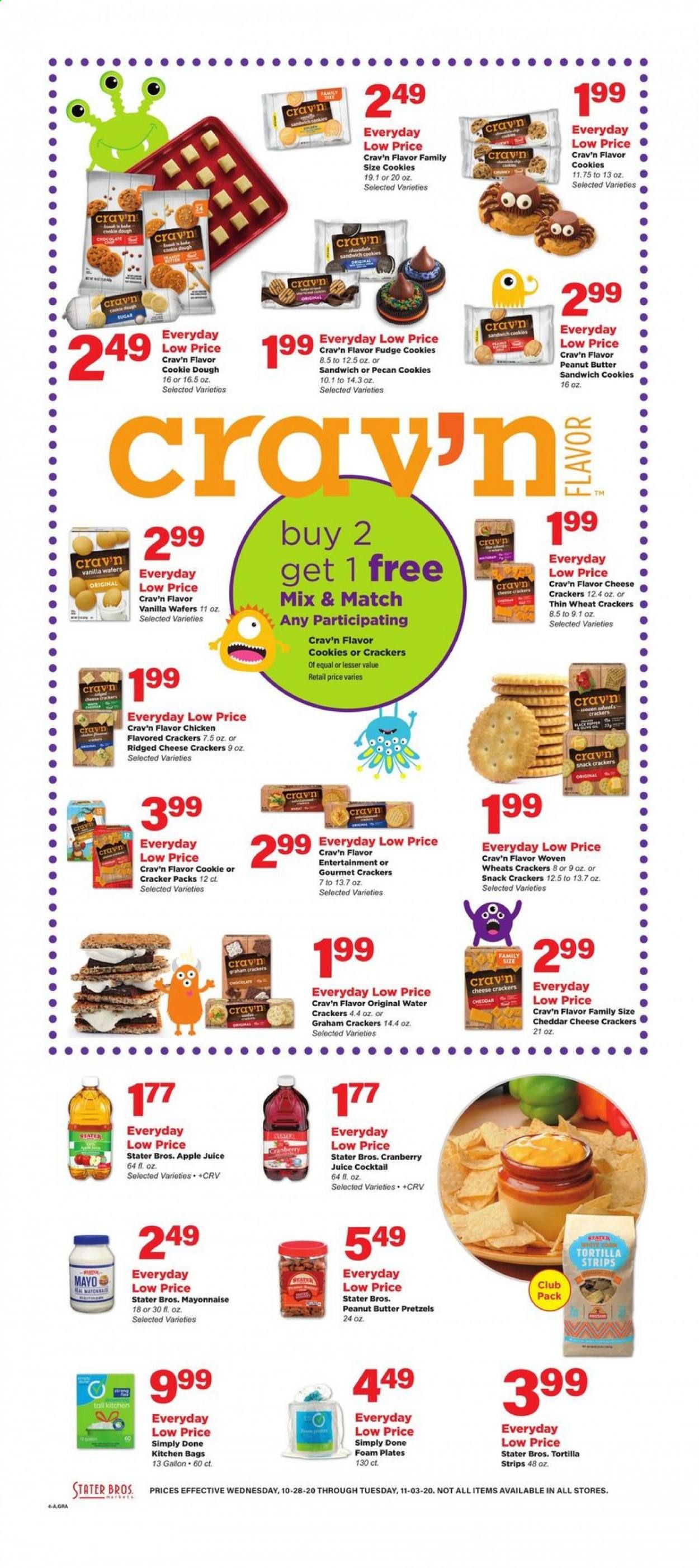 Stater Bros. Weekly Ad Flyer October 28 to November 3