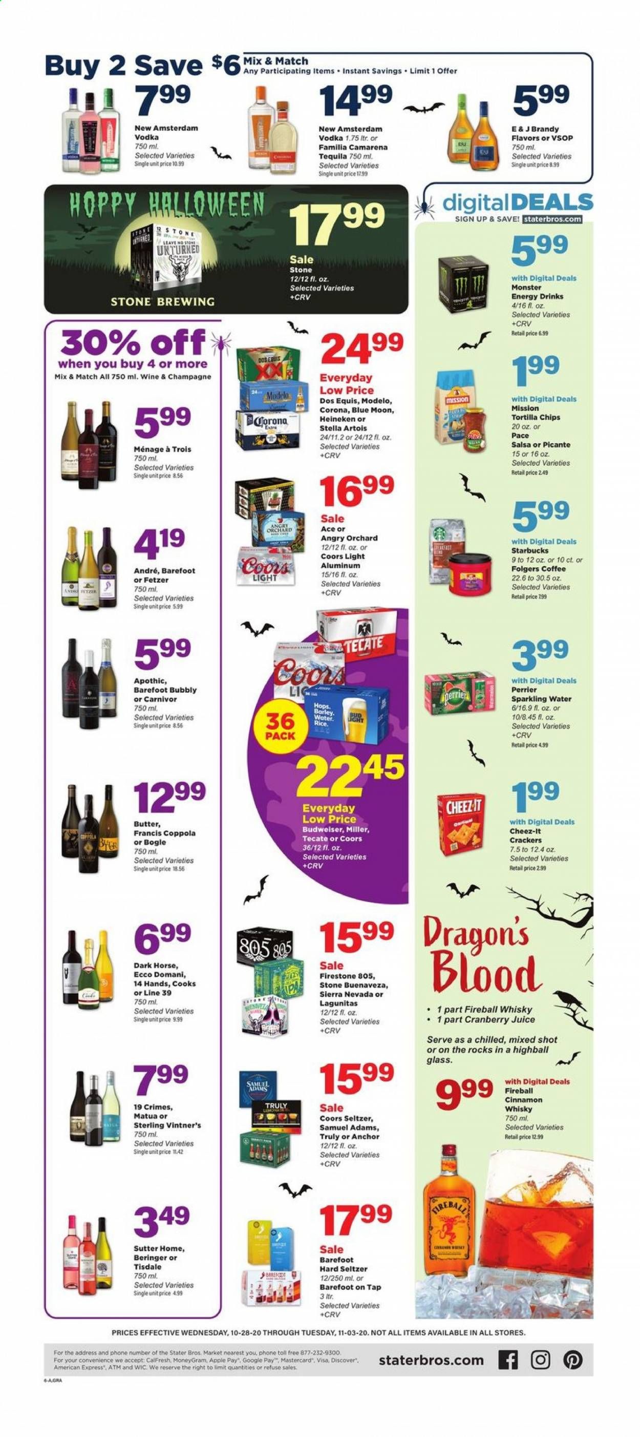 Stater Bros. Weekly Ad Flyer October 28 to November 3