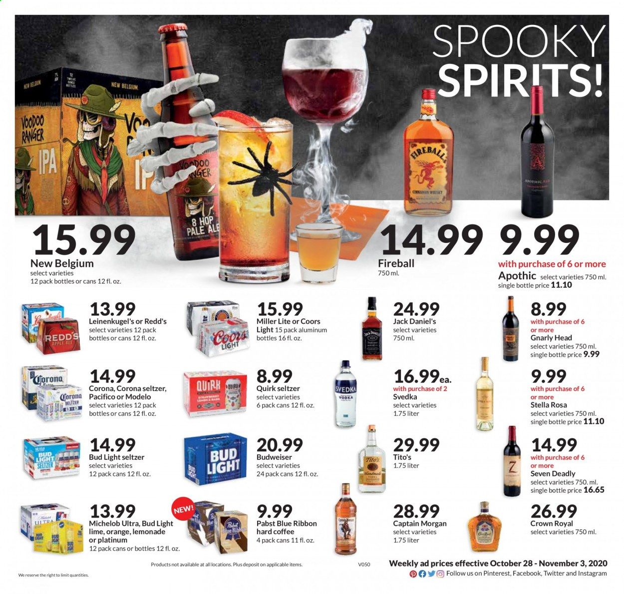 Hy-Vee (IA, IL, KS, MO) Weekly Ad Flyer October 28 to November 3