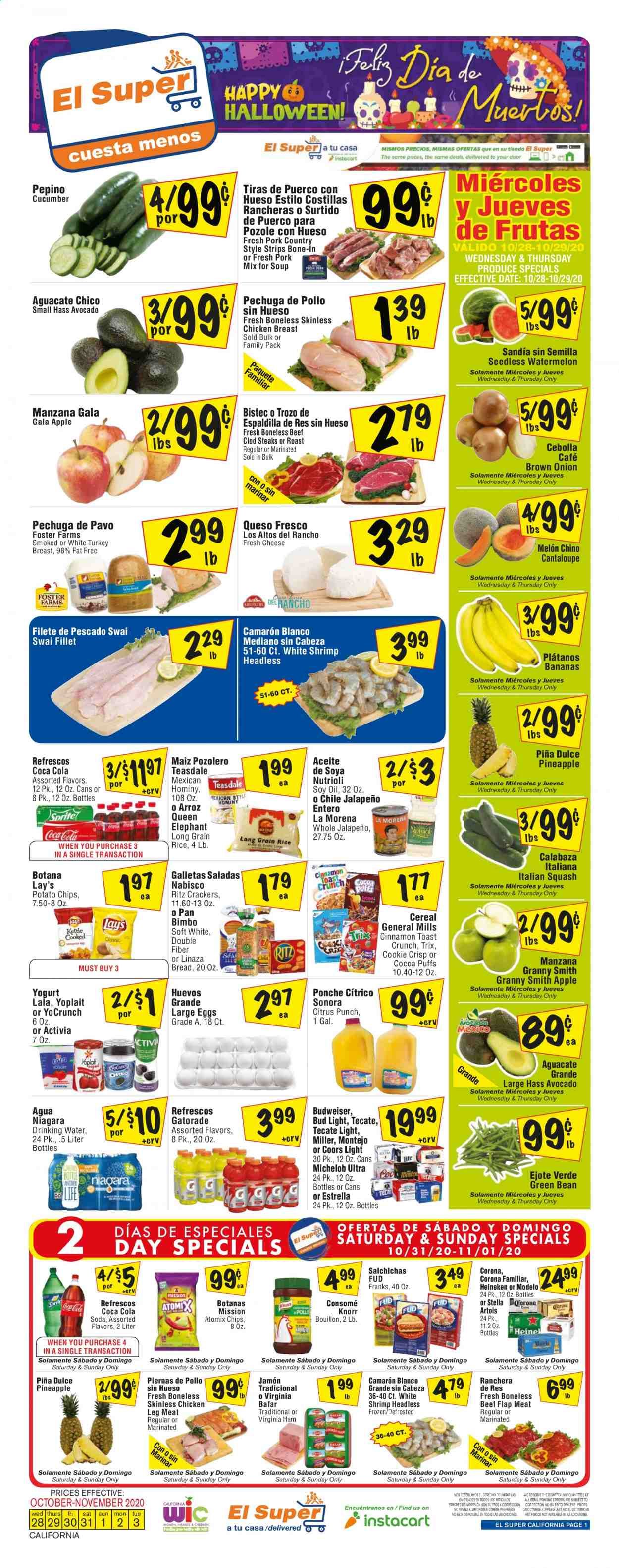 El Super (AZ, CA, NM, NV, TX) Weekly Ad Flyer October 28 to November 3