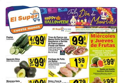 El Super (AZ, CA, NM, NV, TX) Weekly Ad Flyer October 28 to November 3