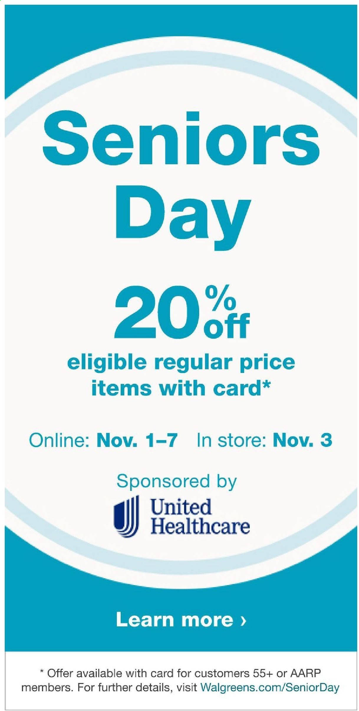Walgreens Weekly Ad Flyer November 1 to November 7