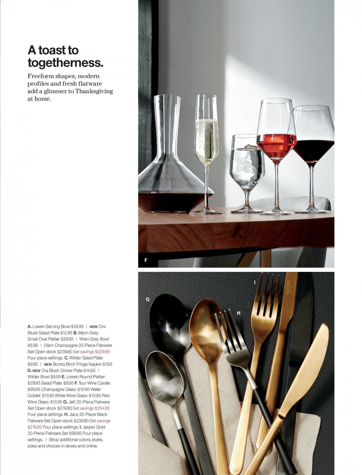 Crate & Barrel Weekly Ad Flyer October 28 to November 4