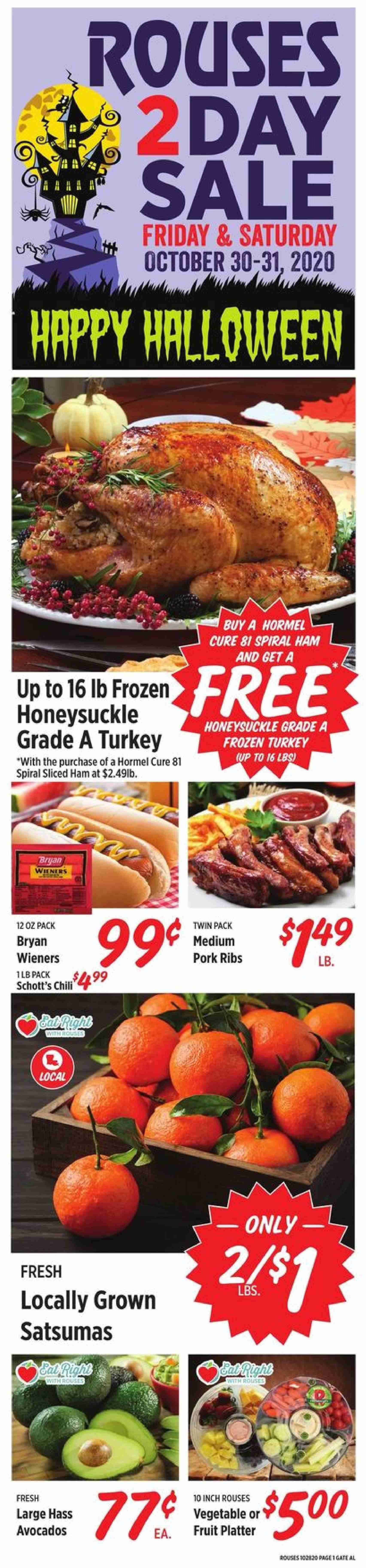 Rouses Markets (AL, LA, MS) Weekly Ad Flyer October 28 to November 4
