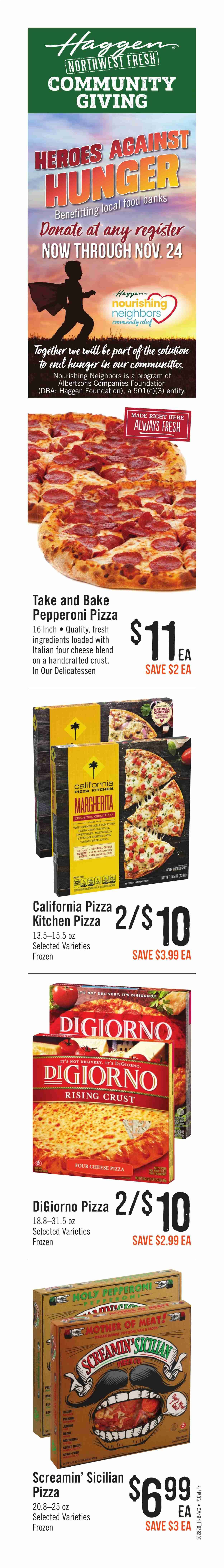 Haggen Weekly Ad Flyer October 28 to November 3