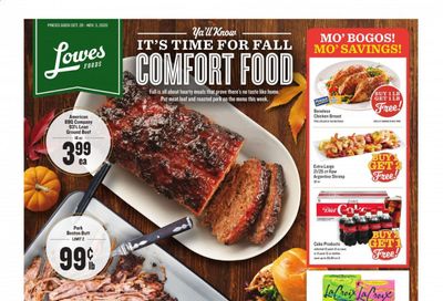 Lowes Foods Weekly Ad Flyer October 28 to November 3