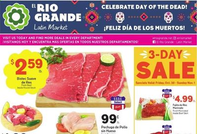 El Rio Grande (10, 21, 25, 30, 34, 53, 90) Weekly Ad Flyer October 28 to November 3