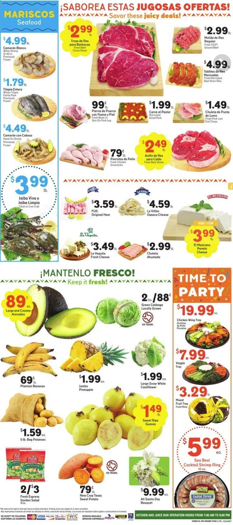 El Rio Grande (10, 21, 25, 30, 34, 53, 90) Weekly Ad Flyer October 28 to November 3