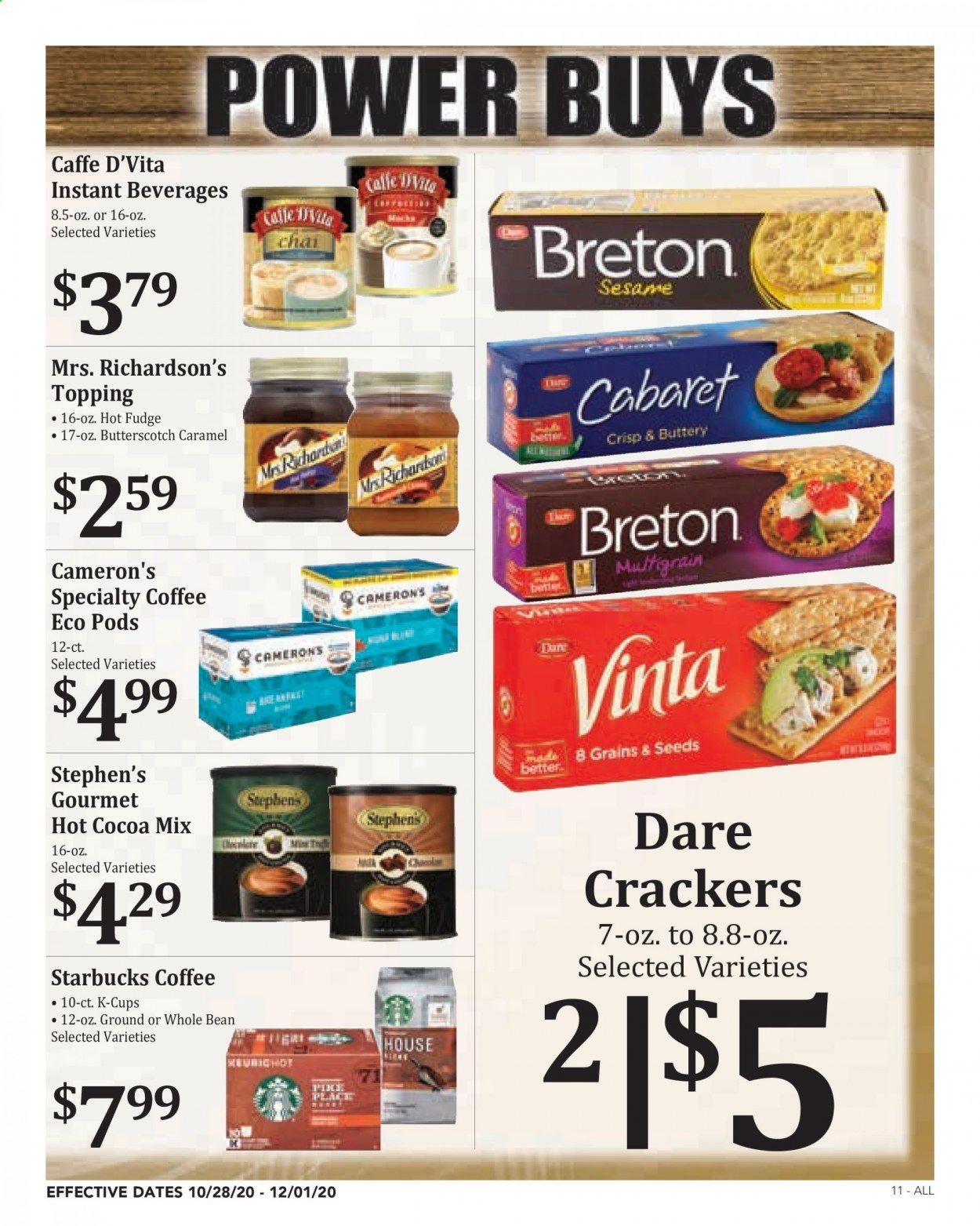 Rosauers Weekly Ad Flyer October 28 to December 1