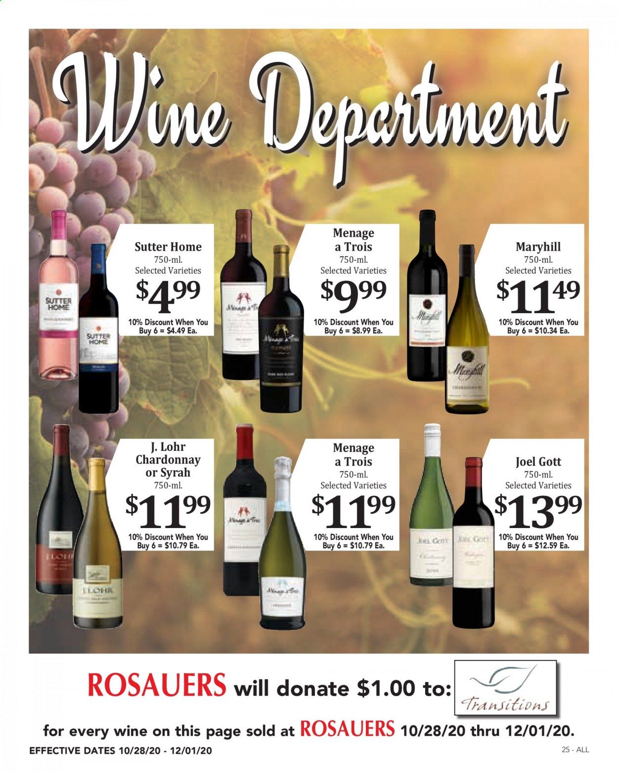 Rosauers Weekly Ad Flyer October 28 to December 1
