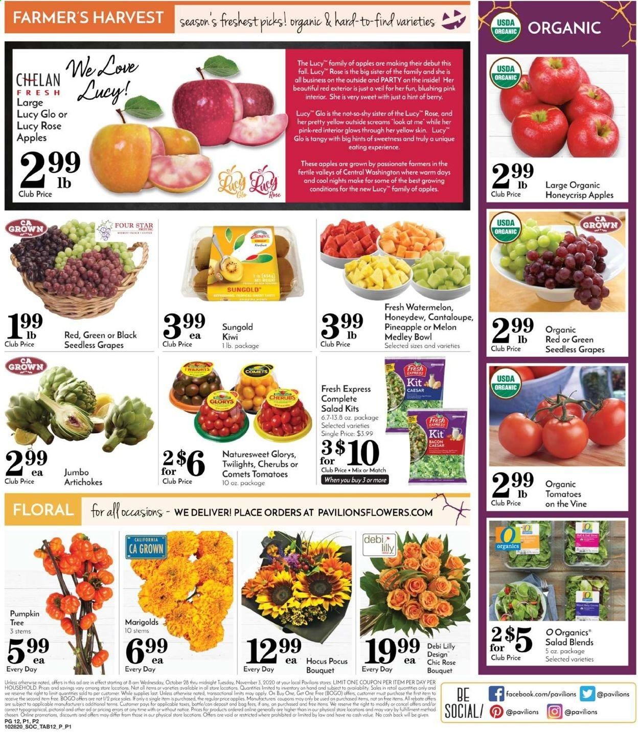Pavilions (CA) Weekly Ad Flyer October 28 to November 3