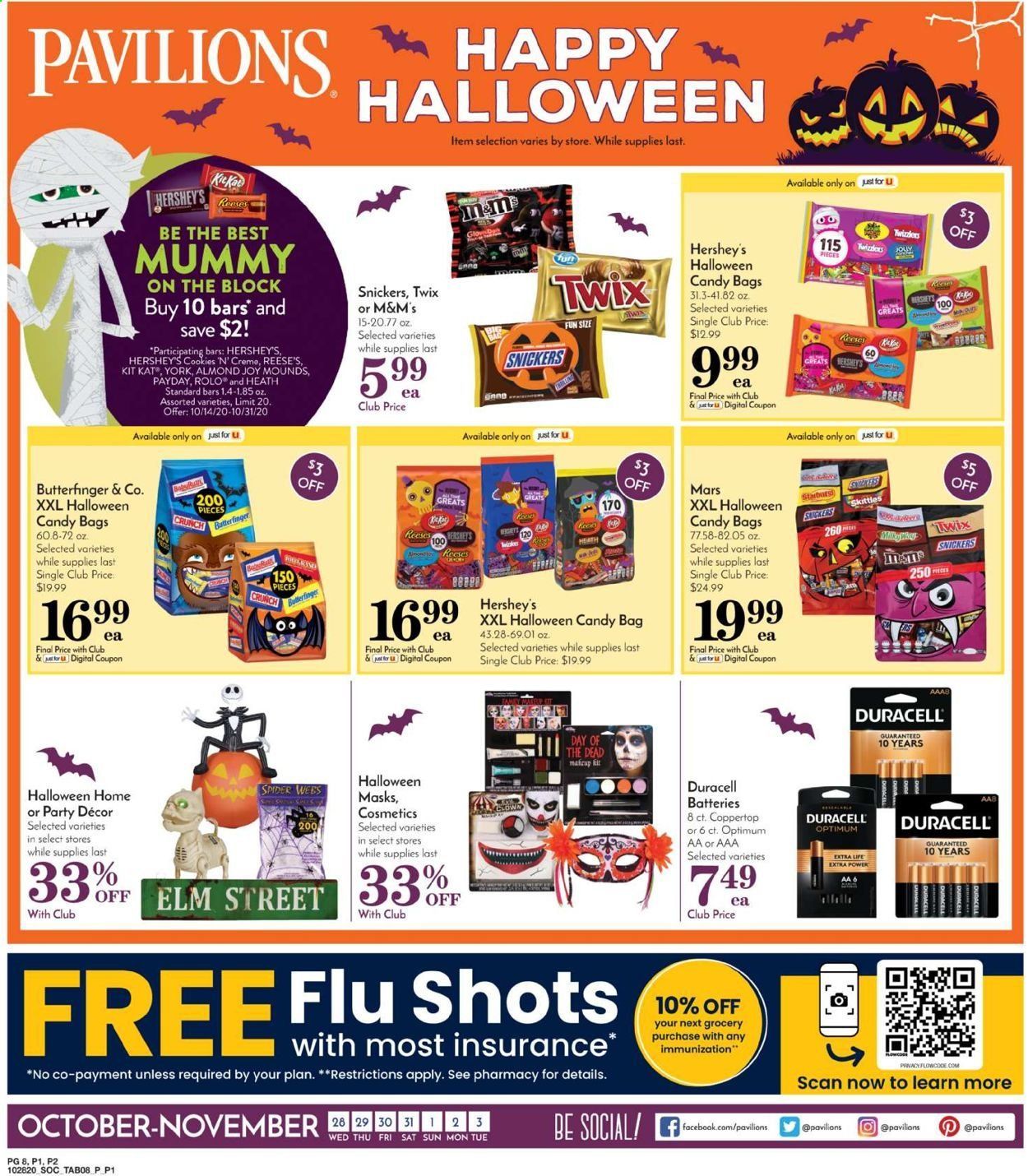 Pavilions (CA) Weekly Ad Flyer October 28 to November 3