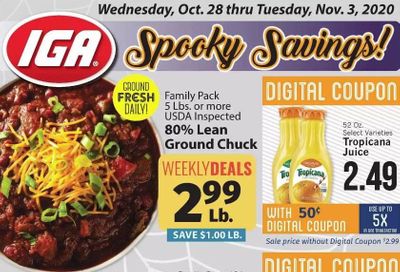 IGA Weekly Ad Flyer October 28 to November 3