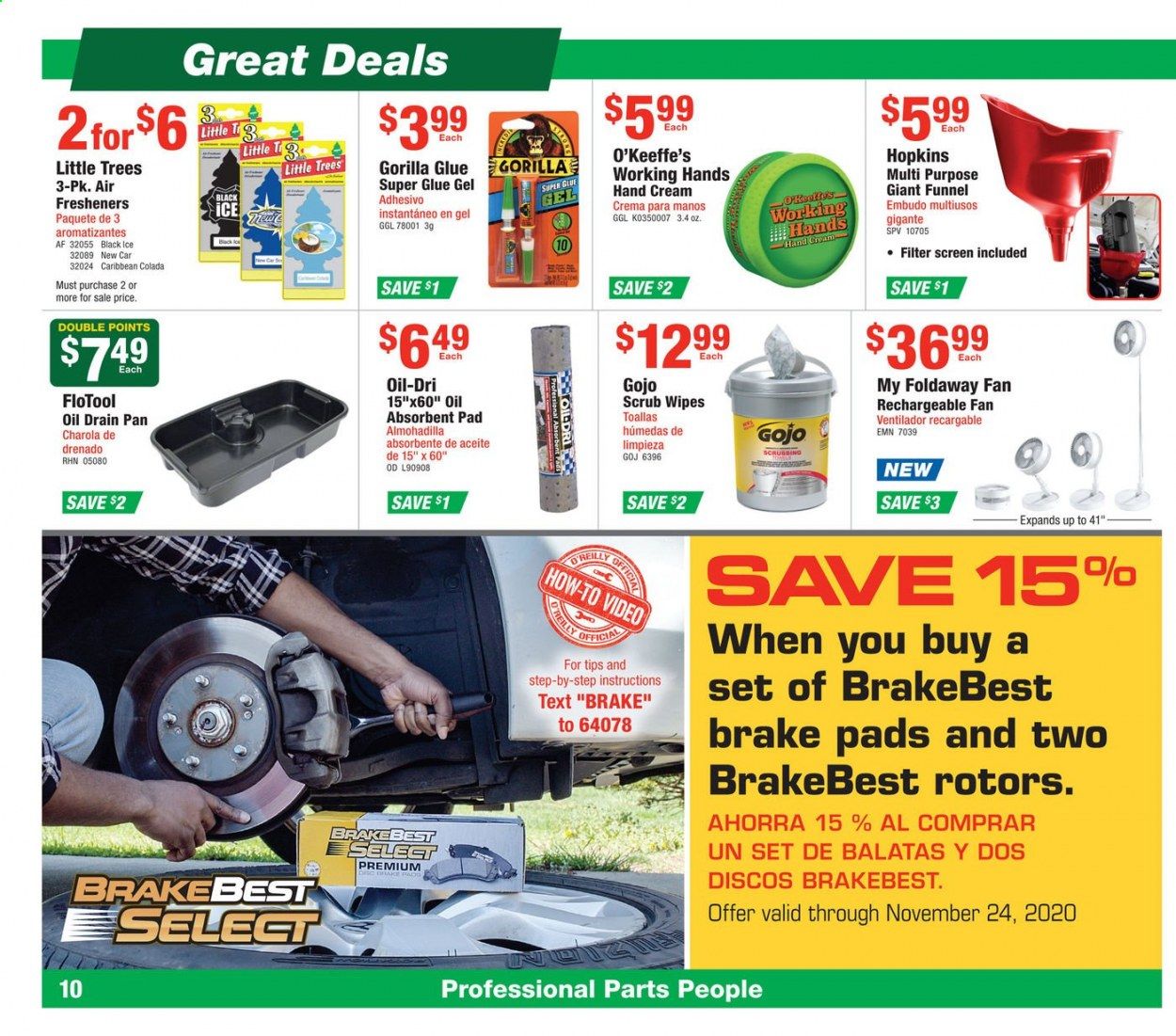 O'Reilly Auto Parts Weekly Ad Flyer October 28 to November 4