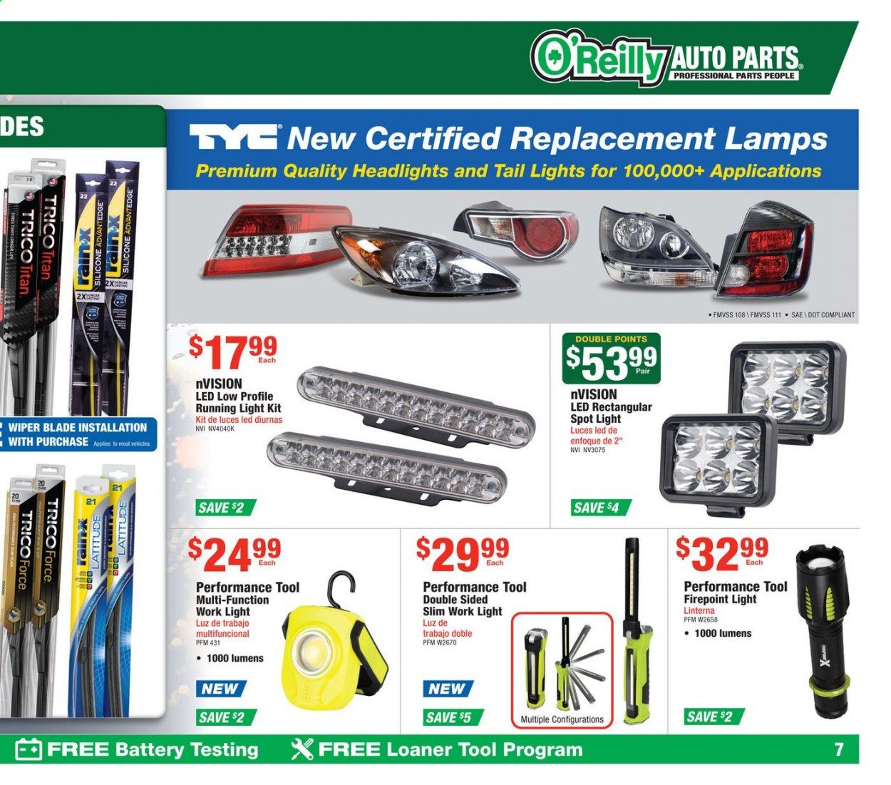 O'Reilly Auto Parts Weekly Ad Flyer October 28 to November 4