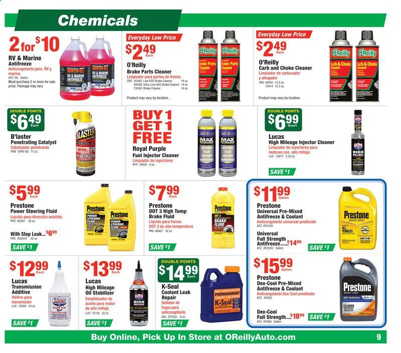 O'Reilly Auto Parts Weekly Ad Flyer October 28 to November 4