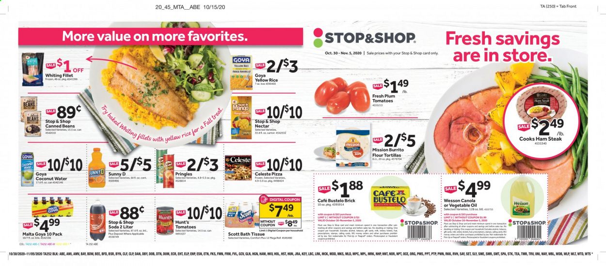 Stop & Shop (NJ) Weekly Ad Flyer October 30 to November 5