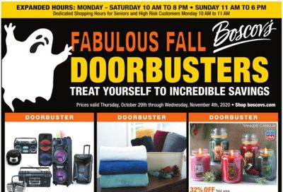 Boscov's Weekly Ad Flyer October 29 to November 4