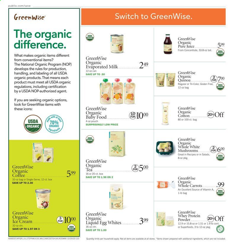 Publix (AL, FL, GA, NC, SC, TN) Weekly Ad Flyer October 29 to November 4