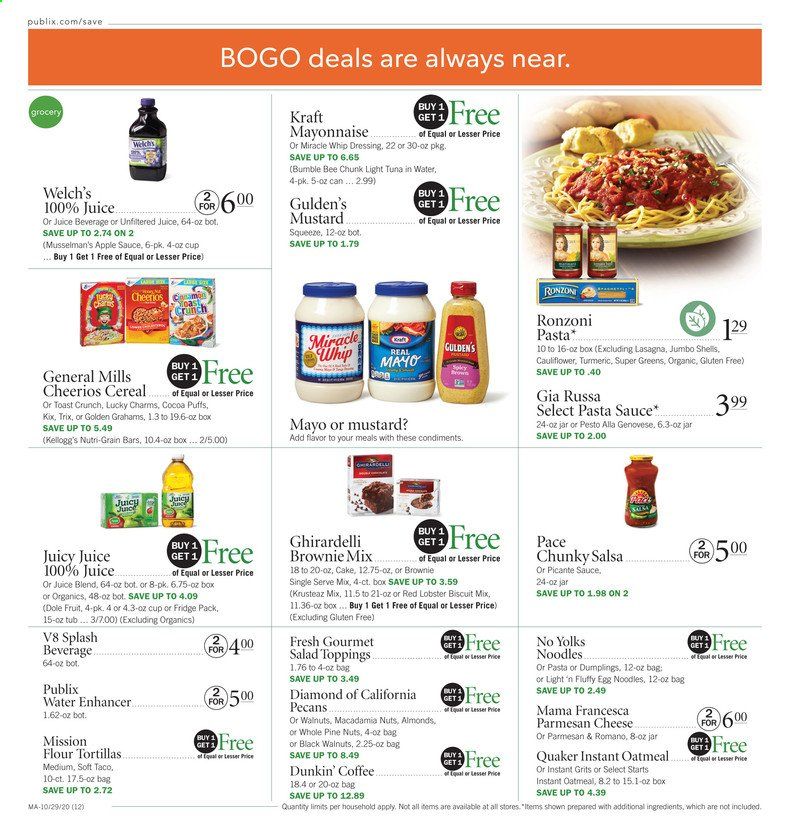 Publix (AL, FL, GA, NC, SC, TN) Weekly Ad Flyer October 29 to November 4