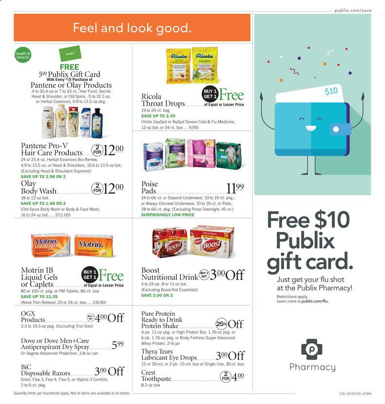 Publix (AL, FL, GA, NC, SC, TN) Weekly Ad Flyer October 29 to November 4