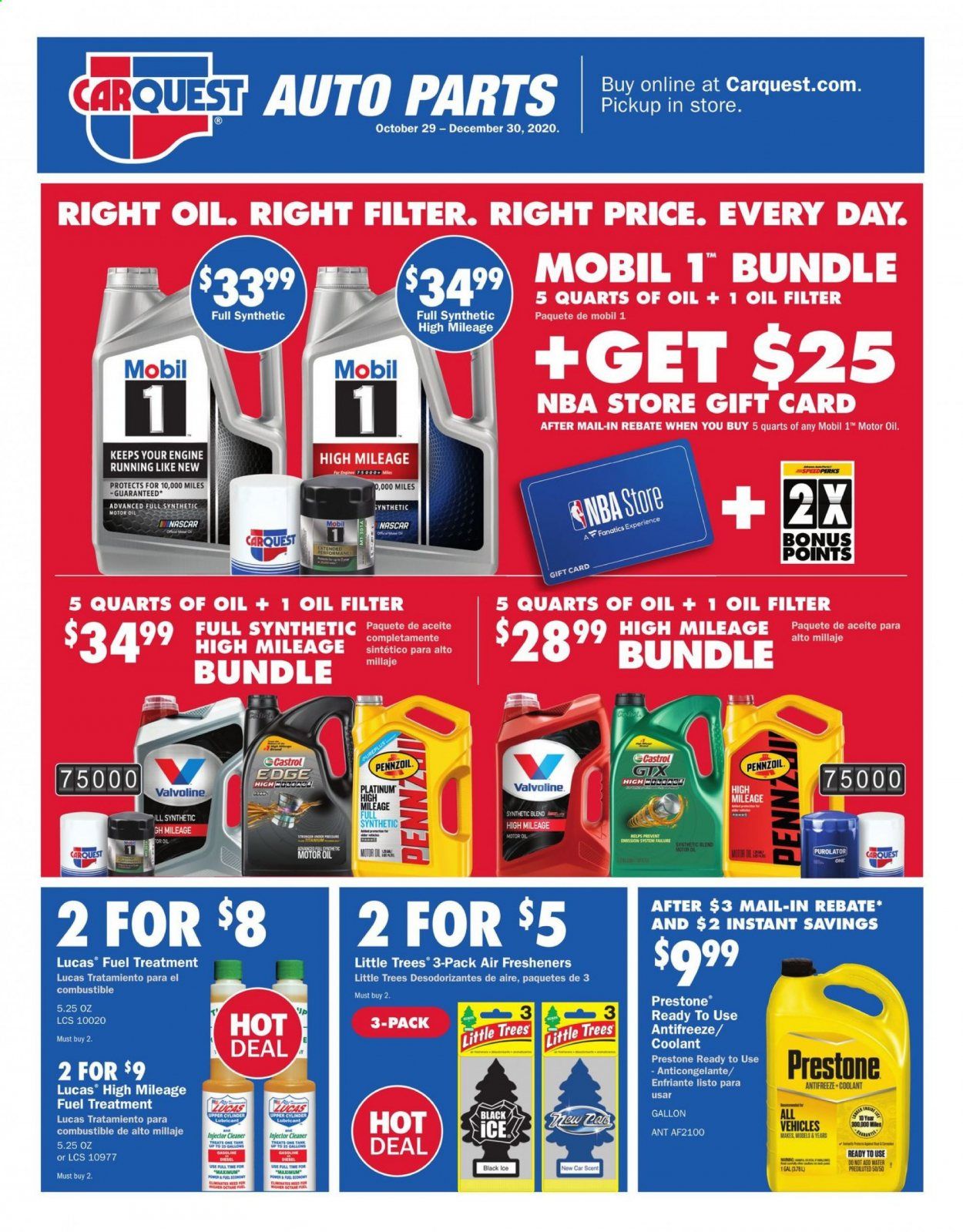 Advance Auto Parts Weekly Ad Flyer October 29 to December 30