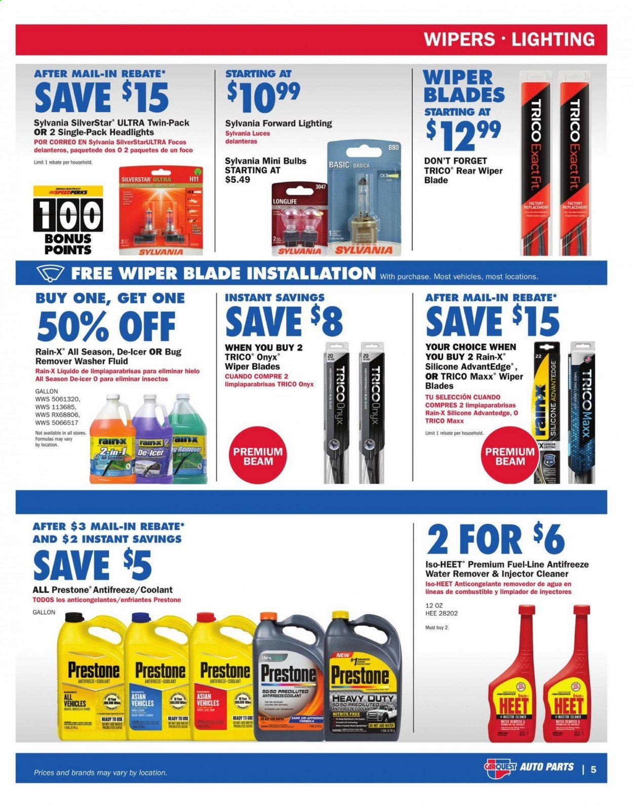 Carquest Weekly Ad Flyer October 29 to December 30