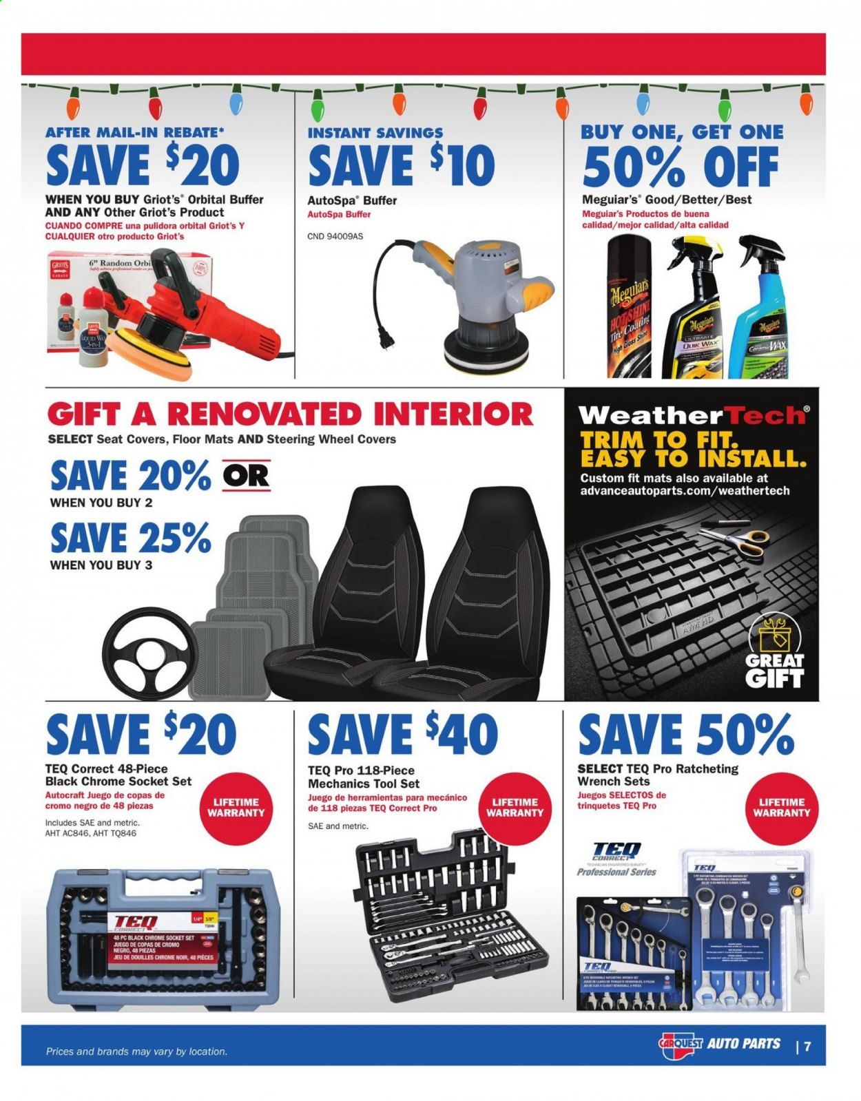 Carquest Weekly Ad Flyer October 29 to December 30