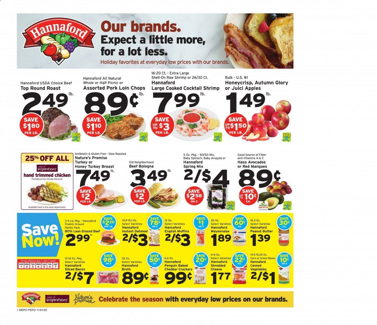 Hannaford (ME) Weekly Ad Flyer November 1 to November 7