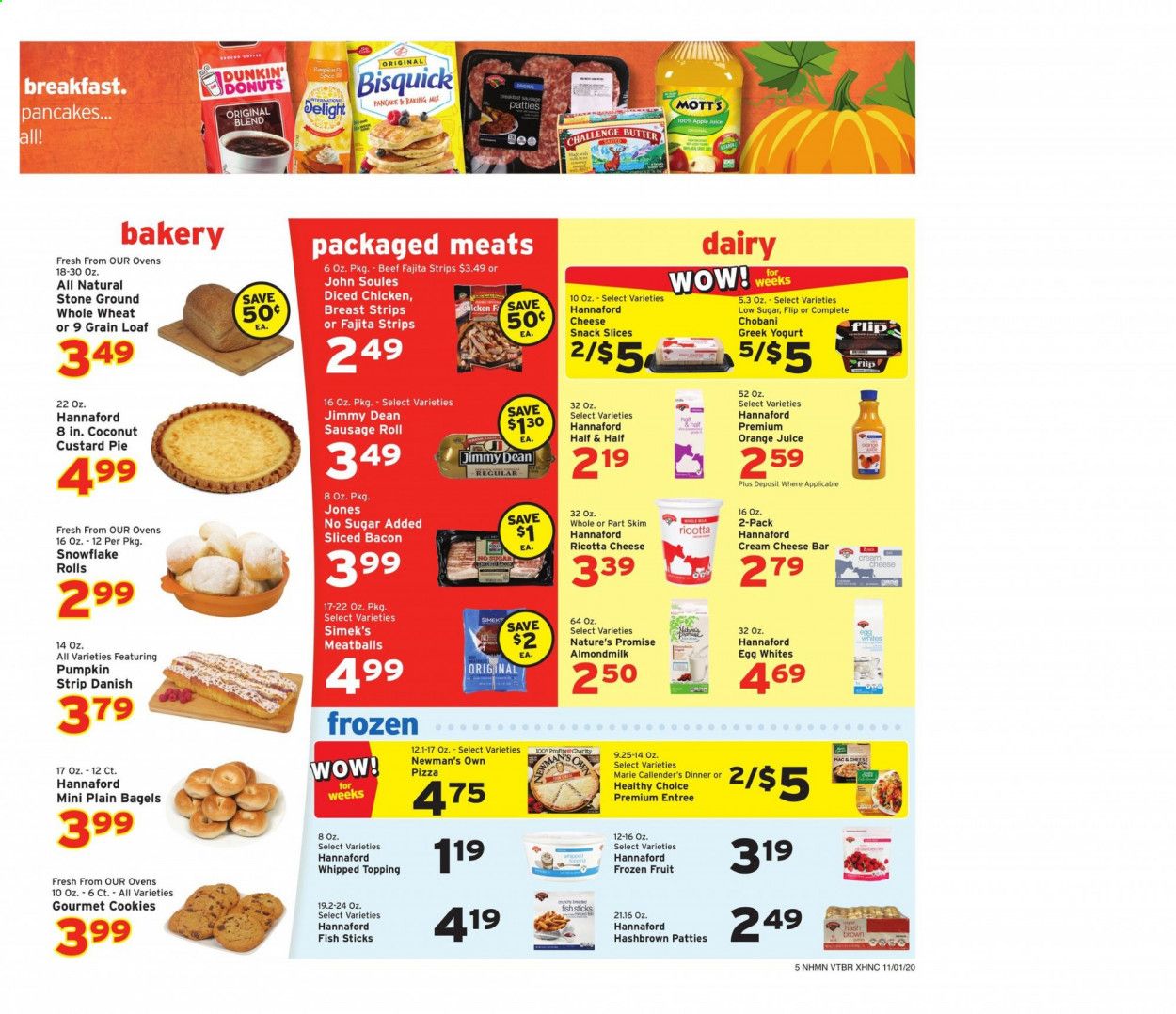 Hannaford (NH) Weekly Ad Flyer November 1 to November 7