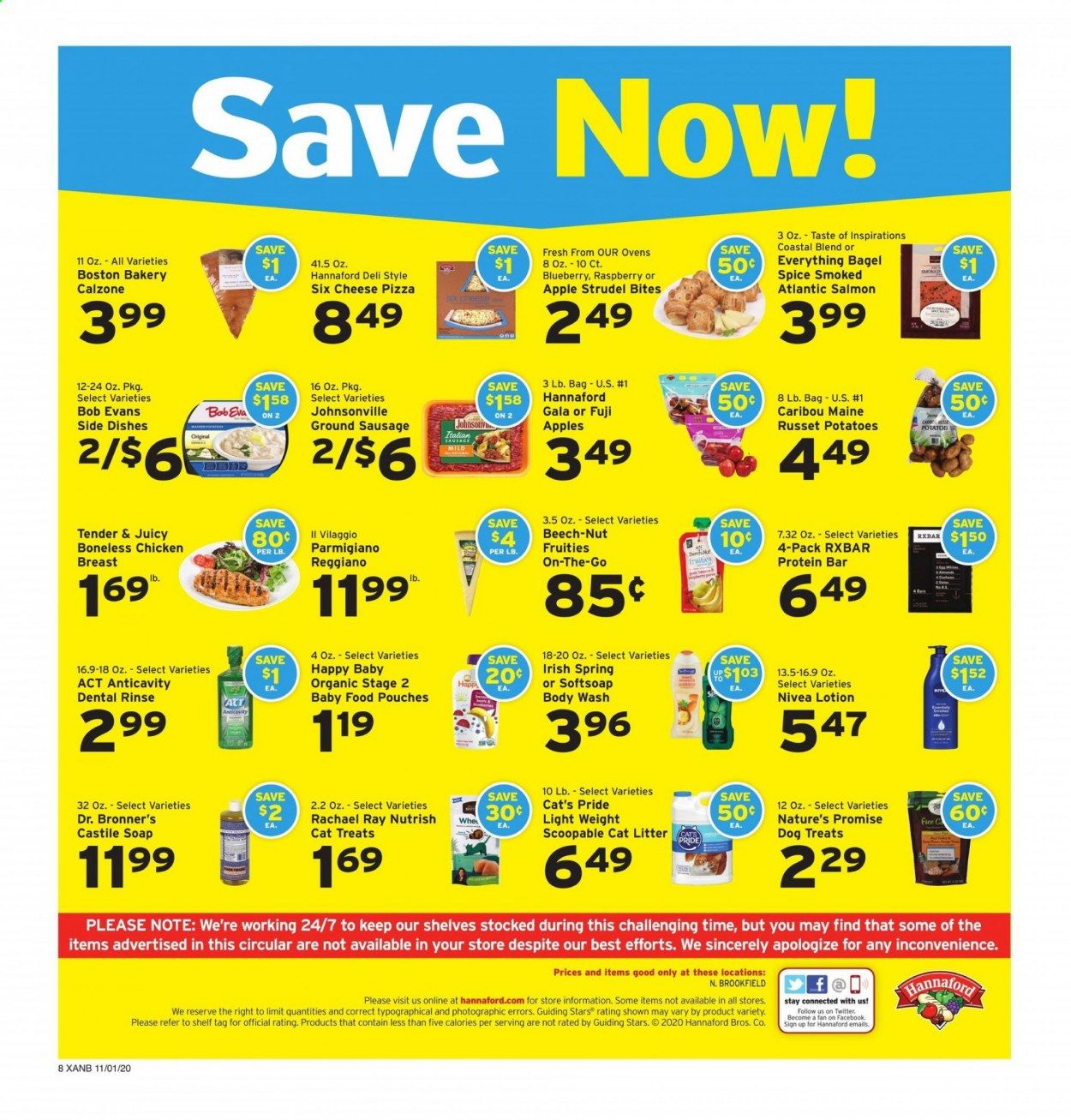 Hannaford (MA) Weekly Ad Flyer November 1 to November 7