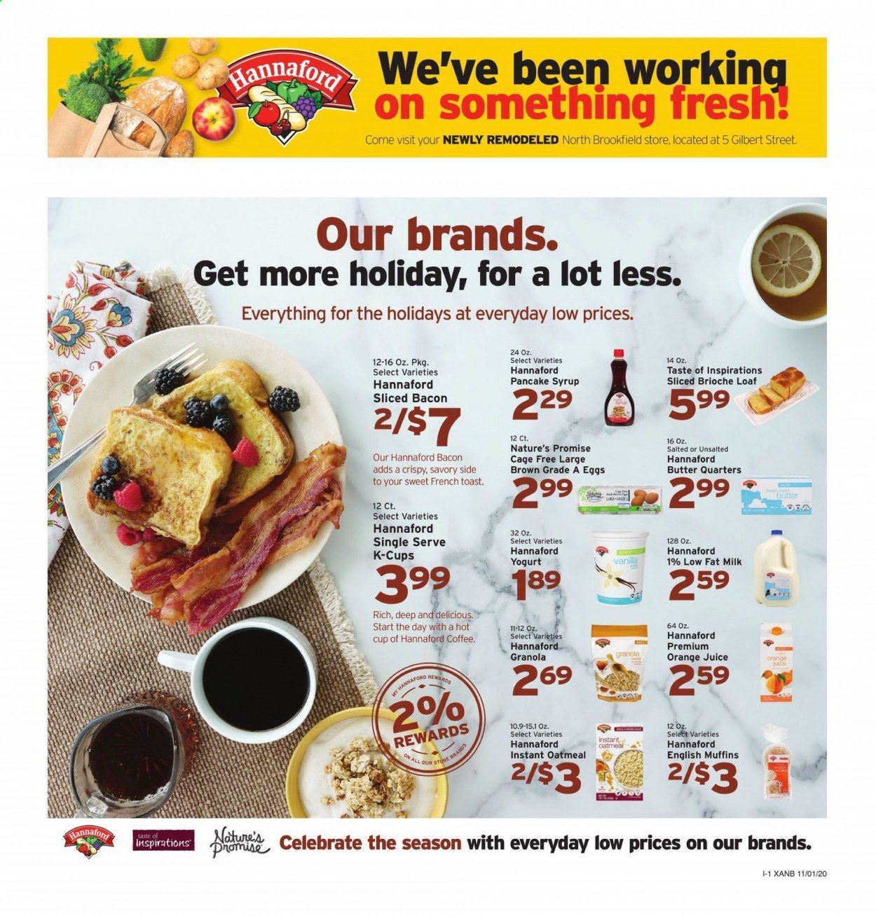 Hannaford (MA) Weekly Ad Flyer November 1 to November 7