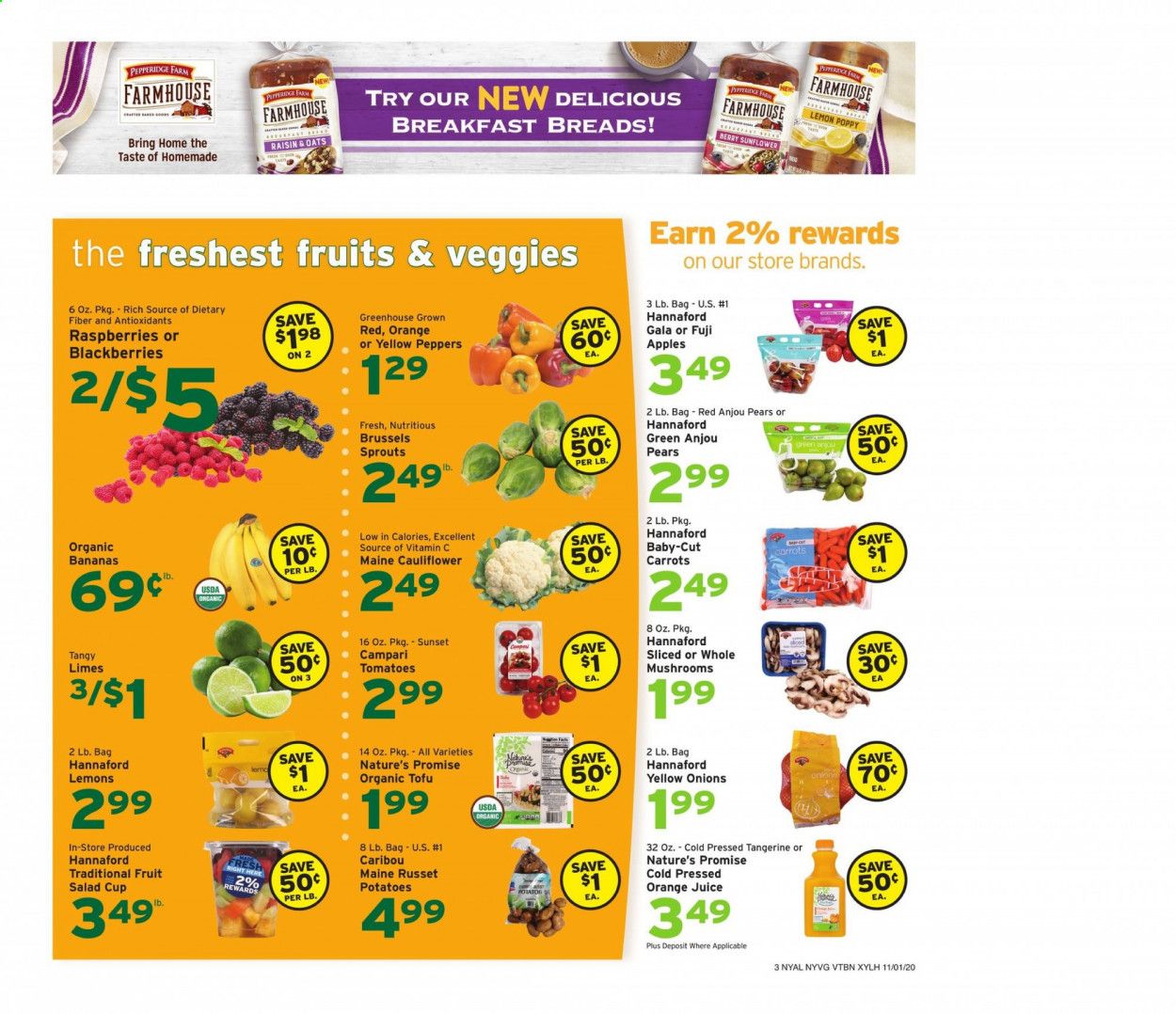 Hannaford (NY) Weekly Ad Flyer November 1 to November 7