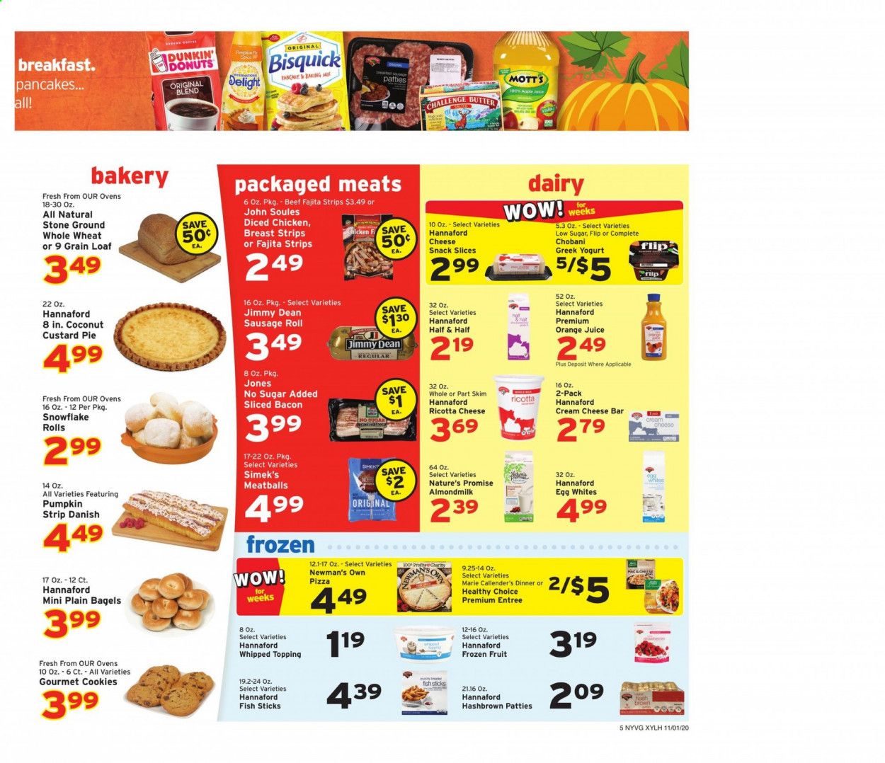 Hannaford (NY) Weekly Ad Flyer November 1 to November 7