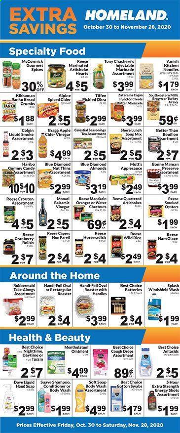 Homeland (OK, TX) Weekly Ad Flyer October 30 to November 28