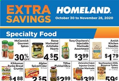 Homeland (OK, TX) Weekly Ad Flyer October 30 to November 28