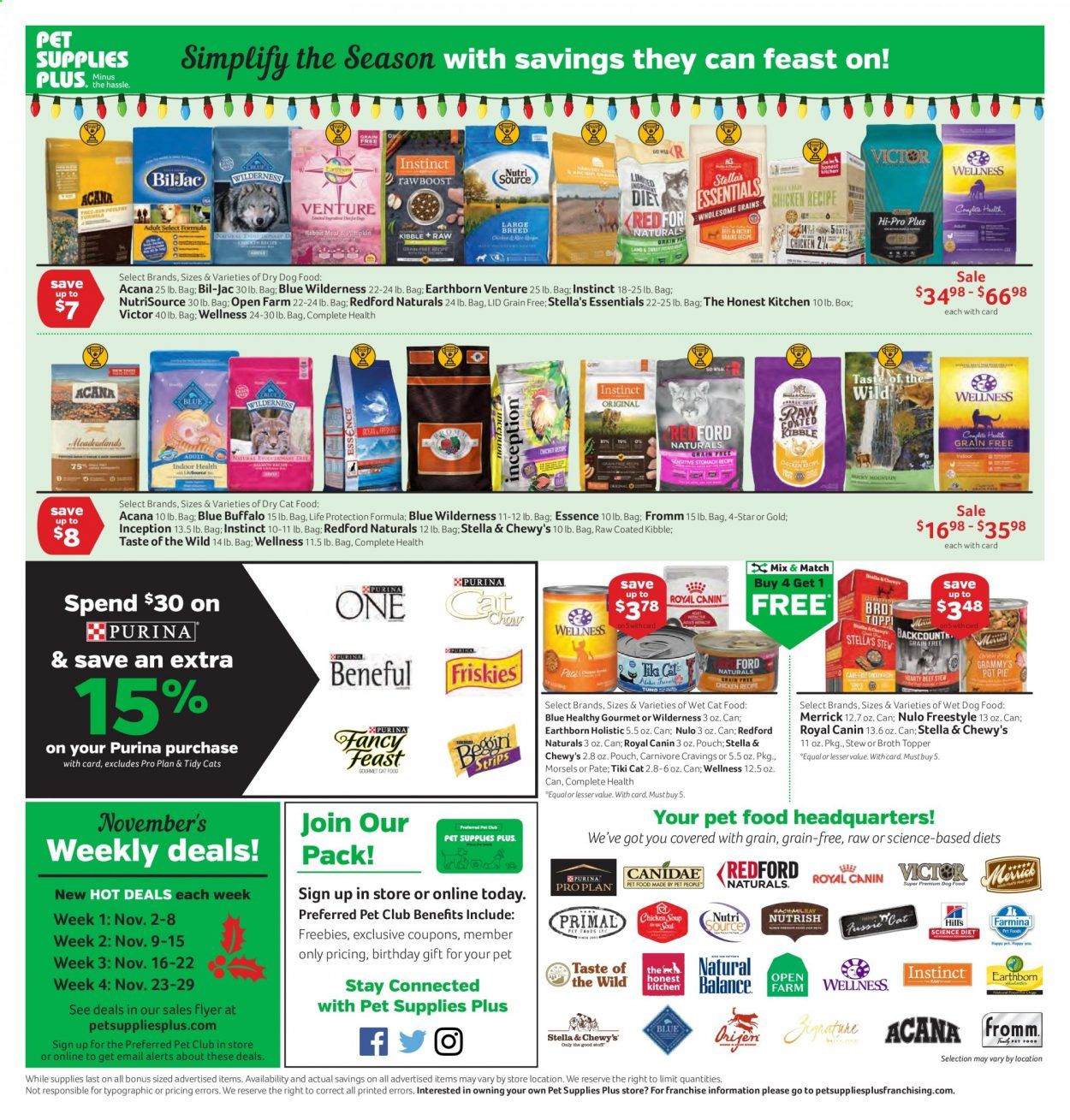 Pet Supplies Plus Weekly Ad Flyer October 29 to November 29