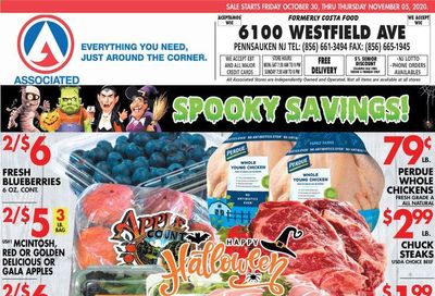 Associated Supermarkets Weekly Ad Flyer October 30 to November 5