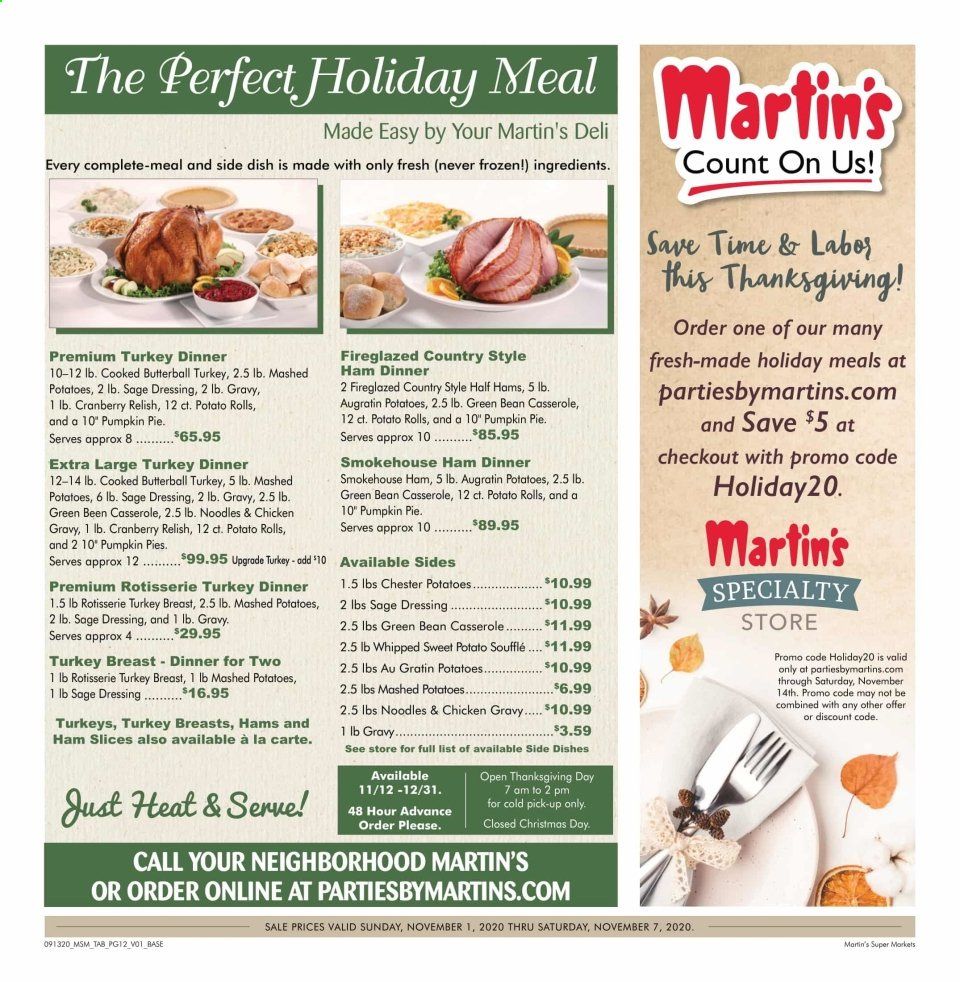 Martin’s Weekly Ad Flyer November 1 to November 7