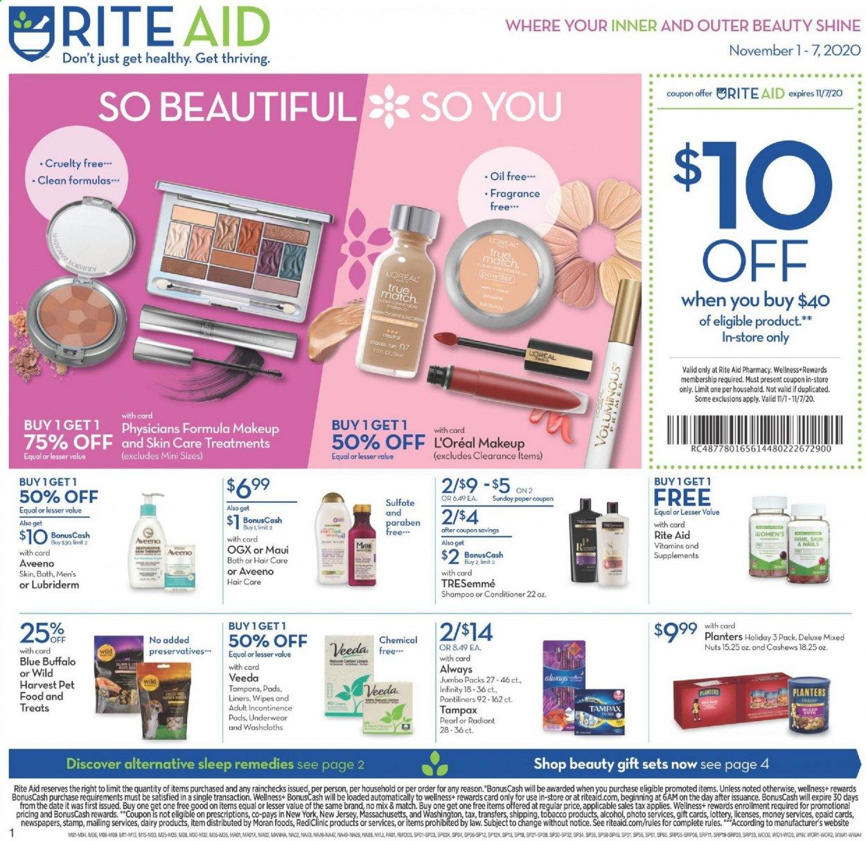 RITE AID Weekly Ad Flyer November 1 to November 7