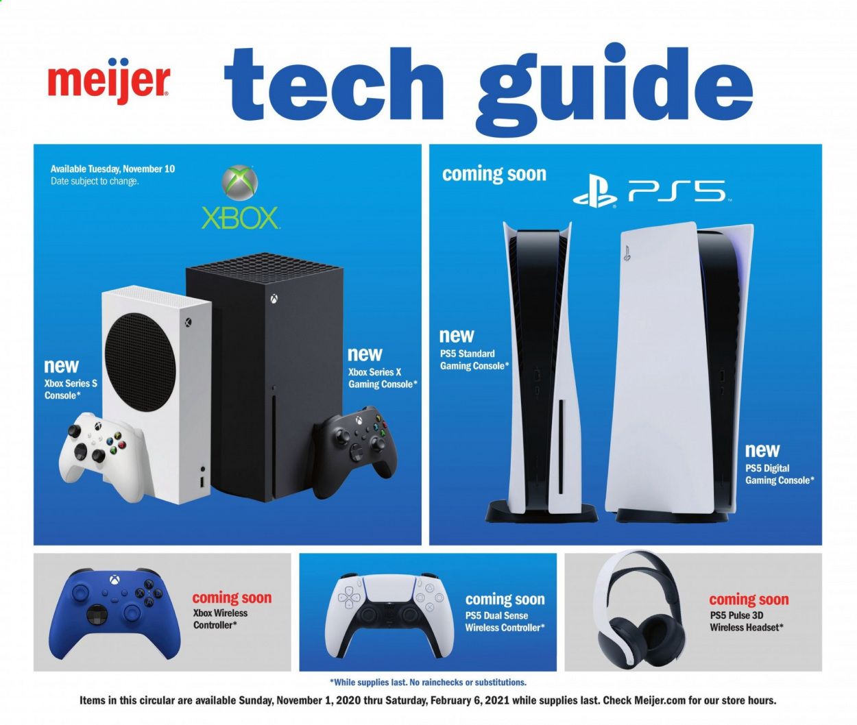 Meijer (IL, IN, KY, MI, OH, WI) Weekly Ad Flyer November 1 to February 6