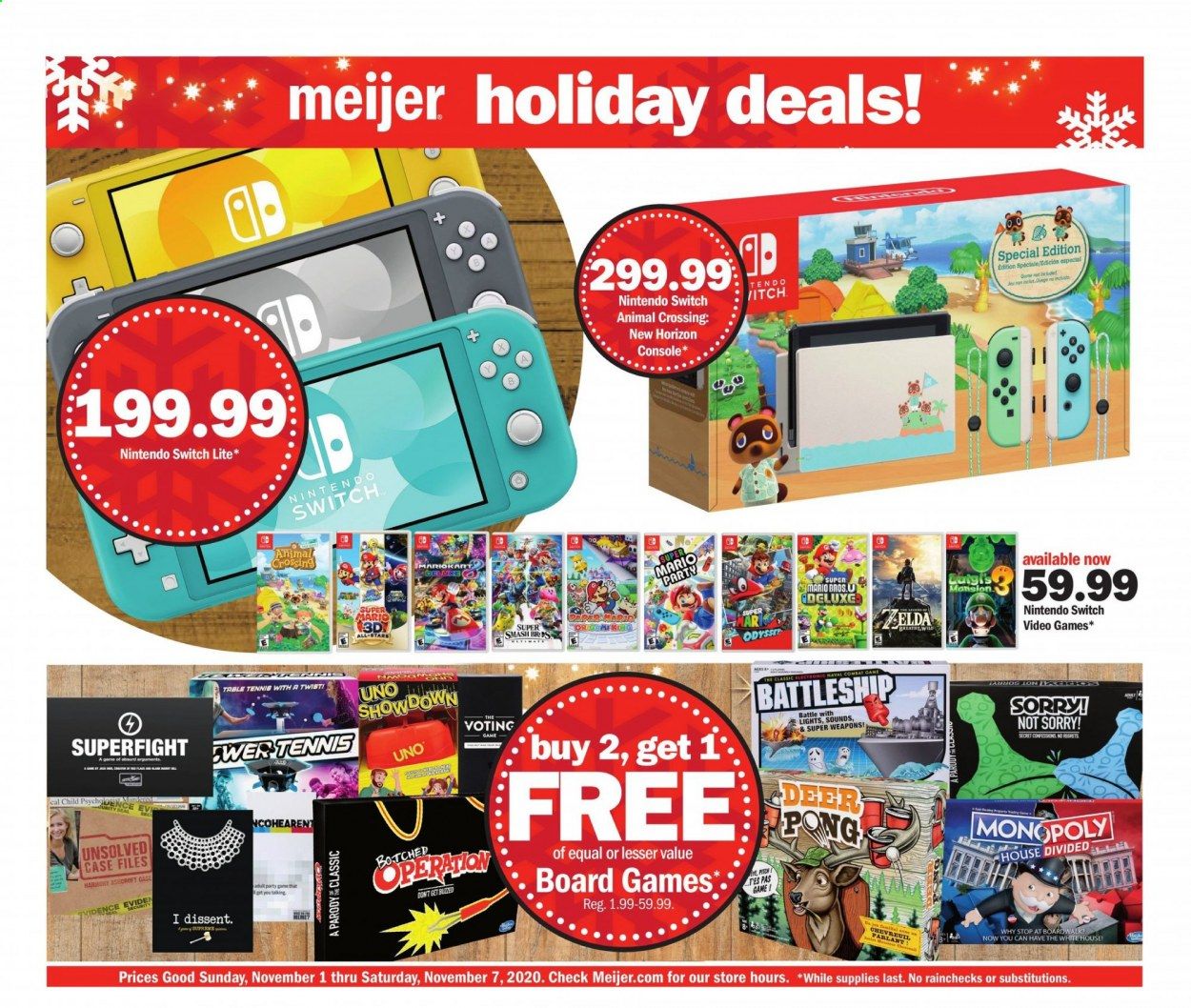 Meijer (IL, IN, KY, MI, OH, WI) Weekly Ad Flyer November 1 to November 7