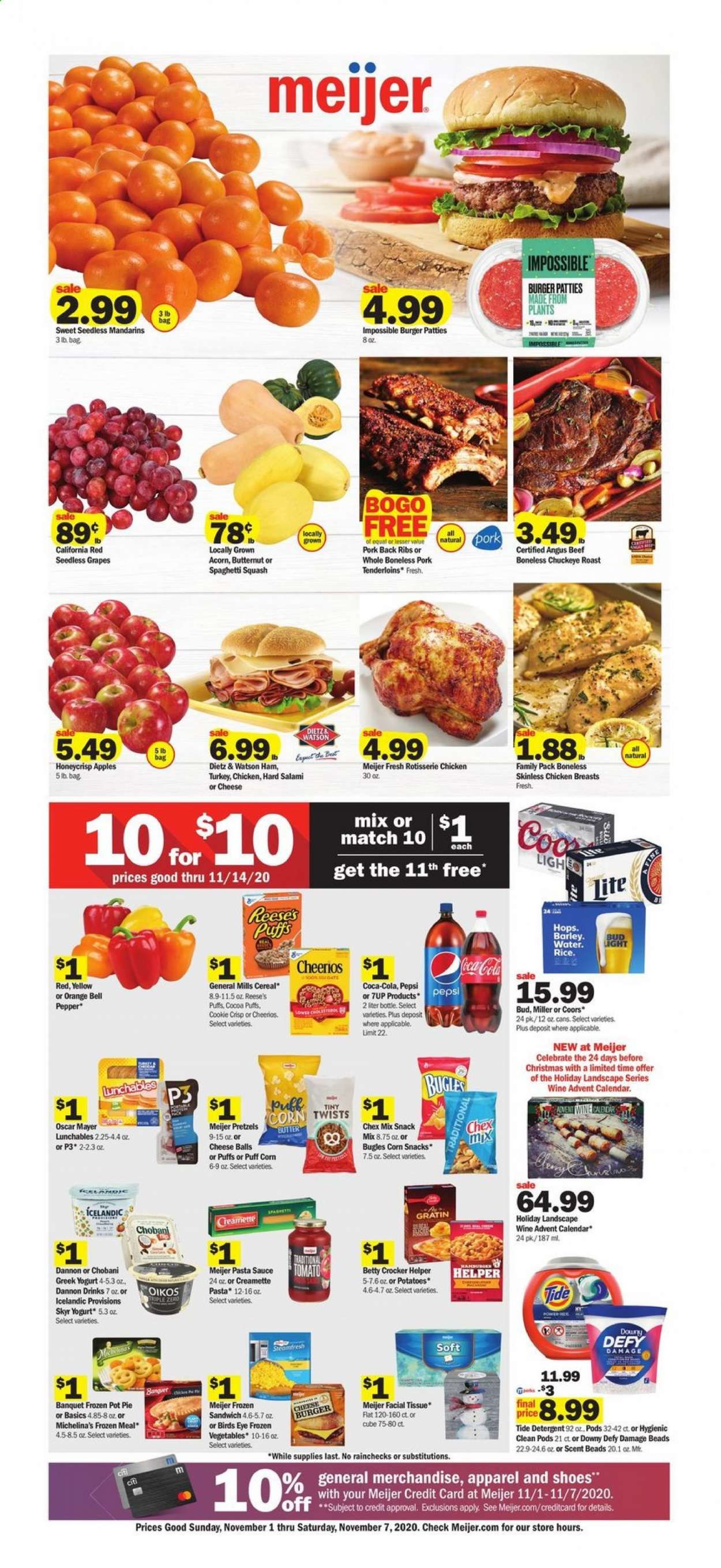 Meijer (IN) Weekly Ad Flyer November 1 to November 7