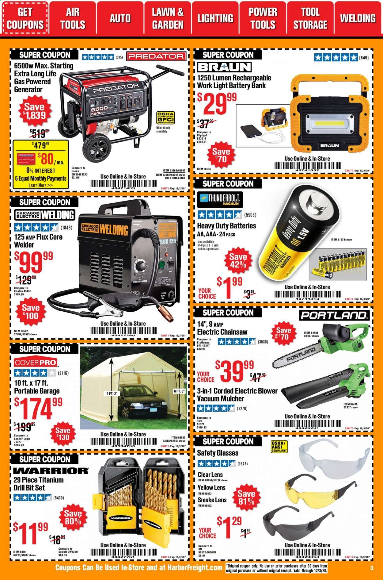 Harbor Freight Weekly Ad Flyer November 1 to November 30