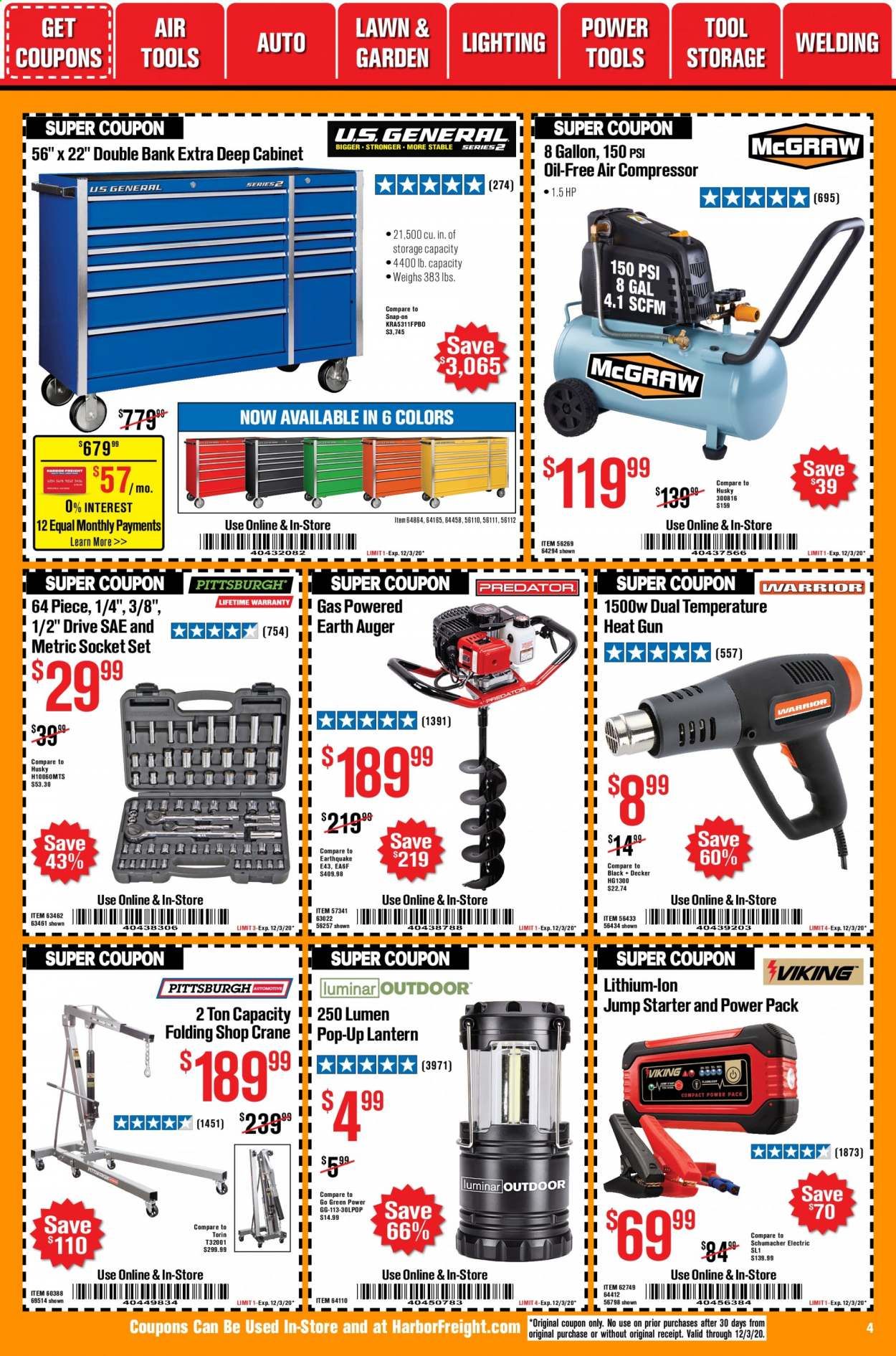 Harbor Freight Weekly Ad Flyer November 1 to November 30