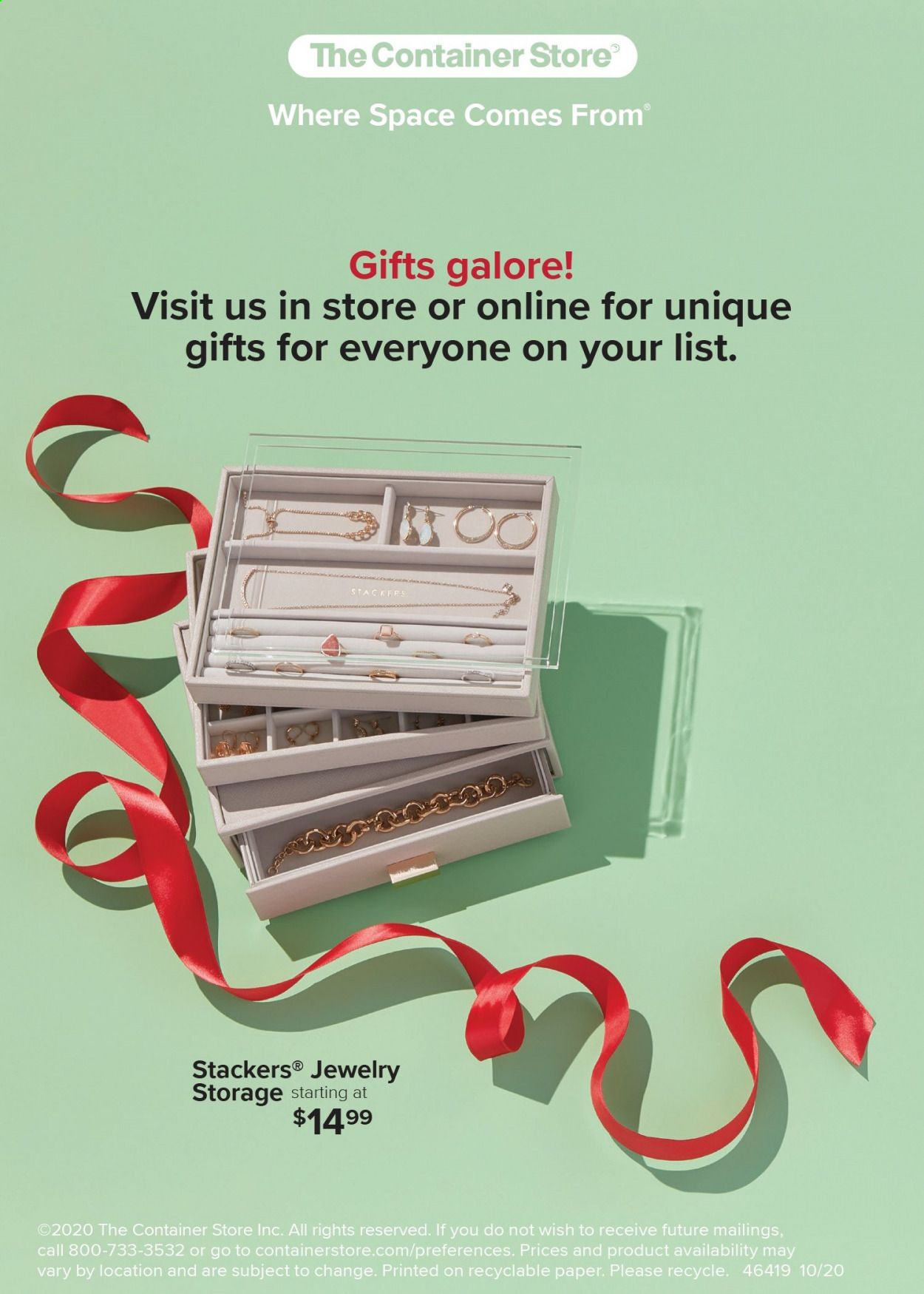 The Container Store Weekly Ad Flyer October 31 to November 7