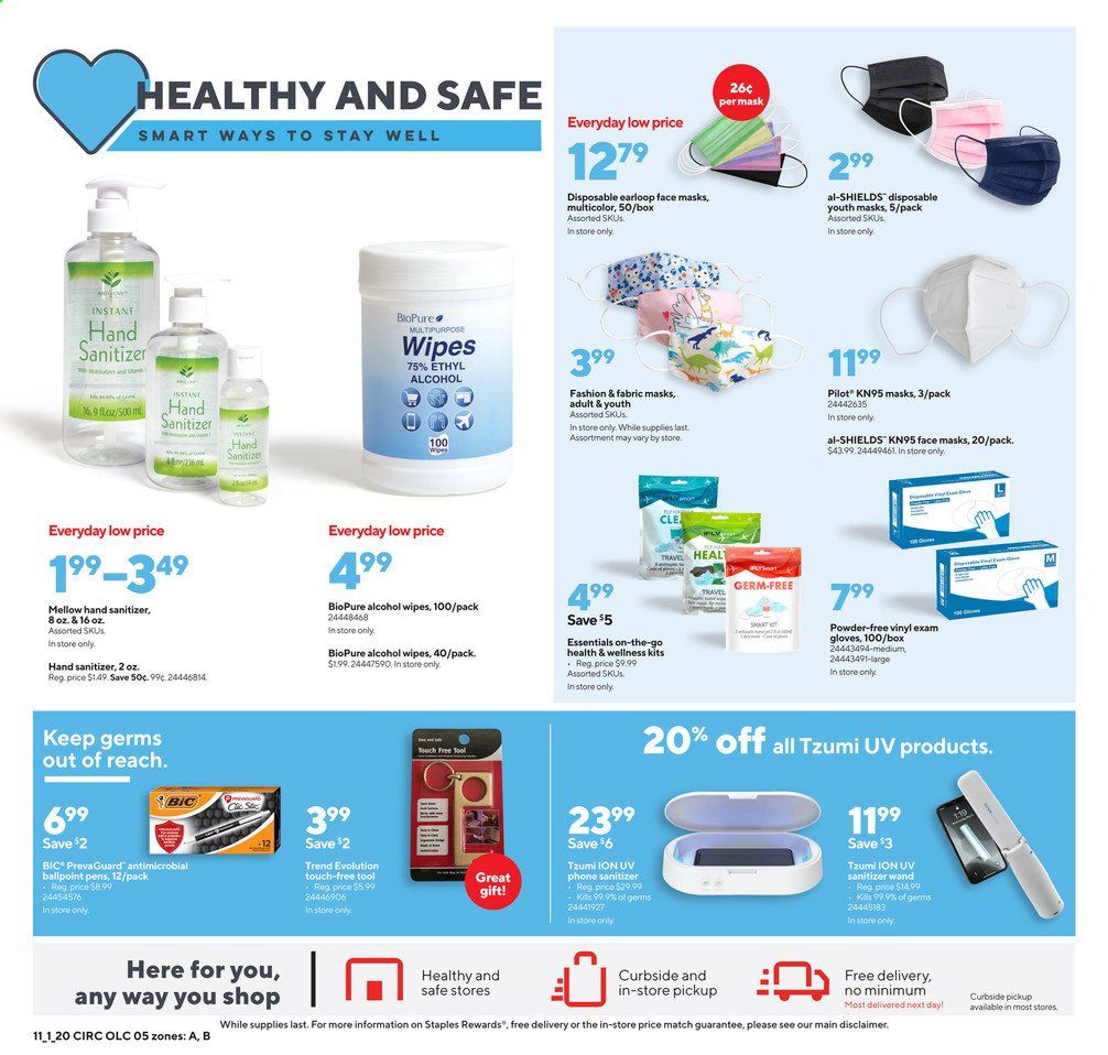 Staples Weekly Ad Flyer November 1 to November 7