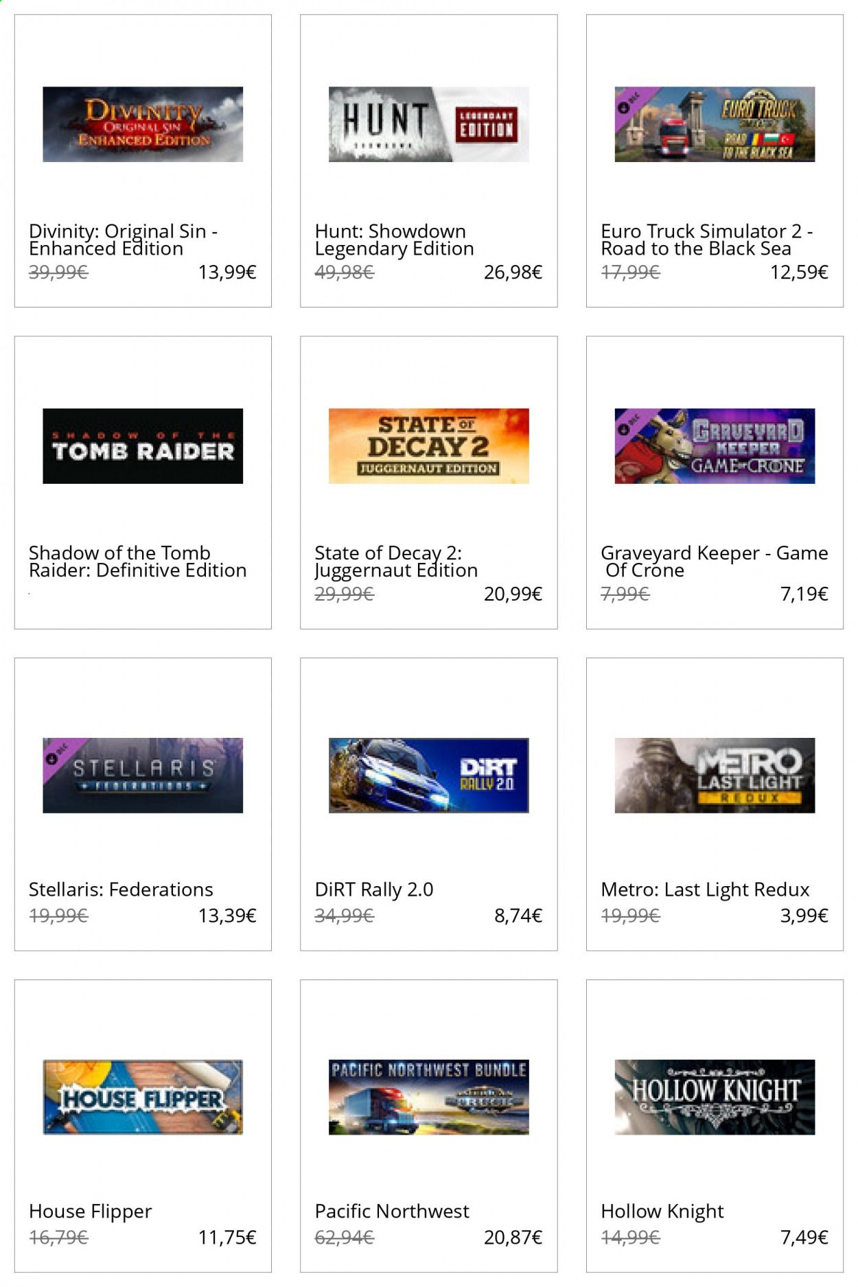 Steam Weekly Ad Flyer November 1 to November 8