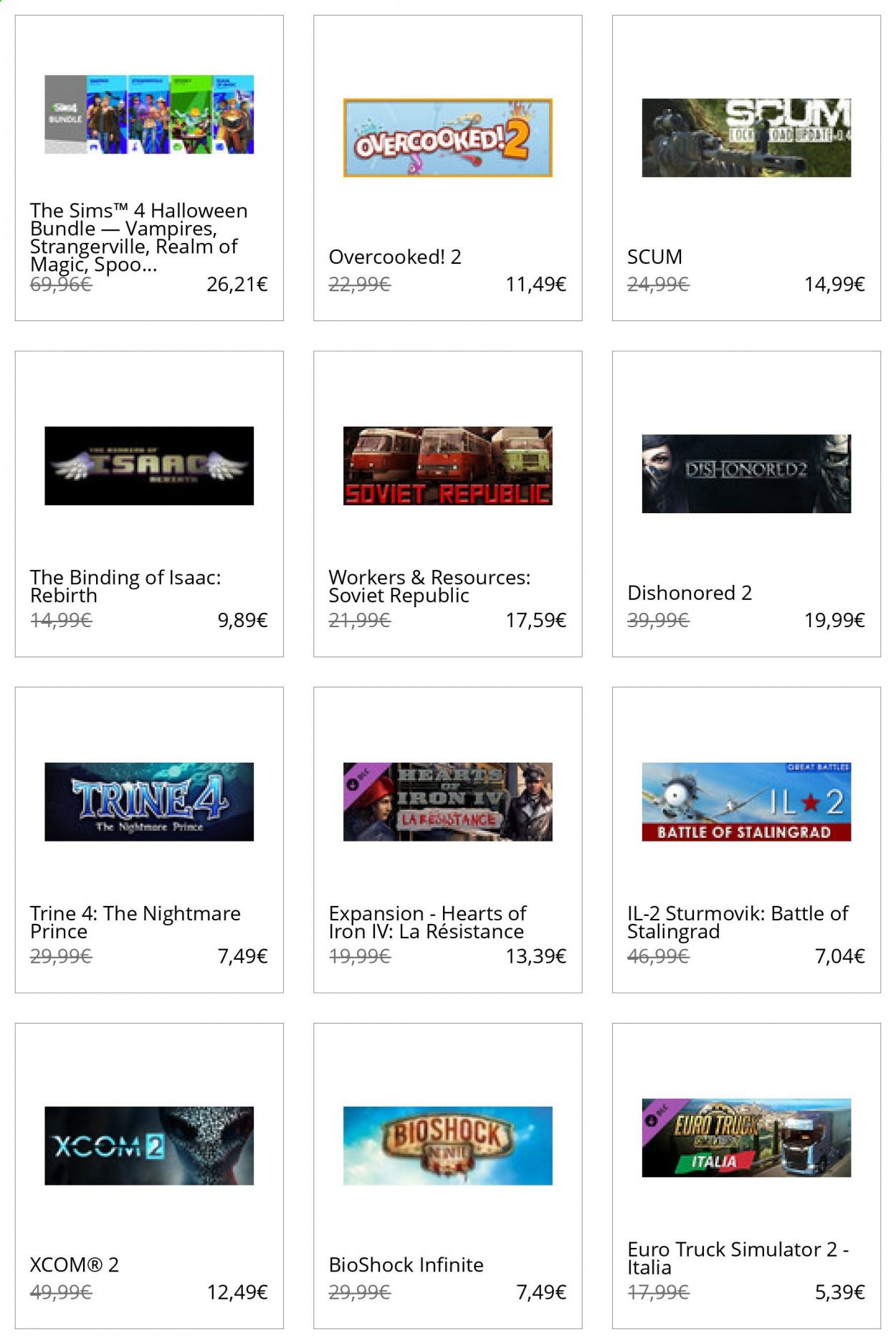Steam Weekly Ad Flyer November 1 to November 8